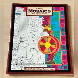 2/$20 | MindWare Aztec Mosaics Coloring Book | Like New Condition